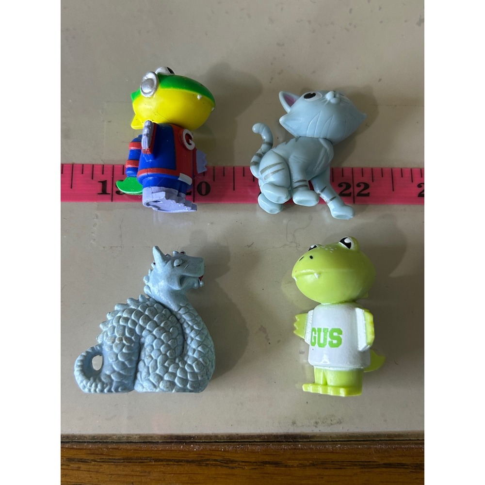 Ryans World Figure Lot Gus Gummy Gator Moe Monster Blue Dragon 4 Piece Set